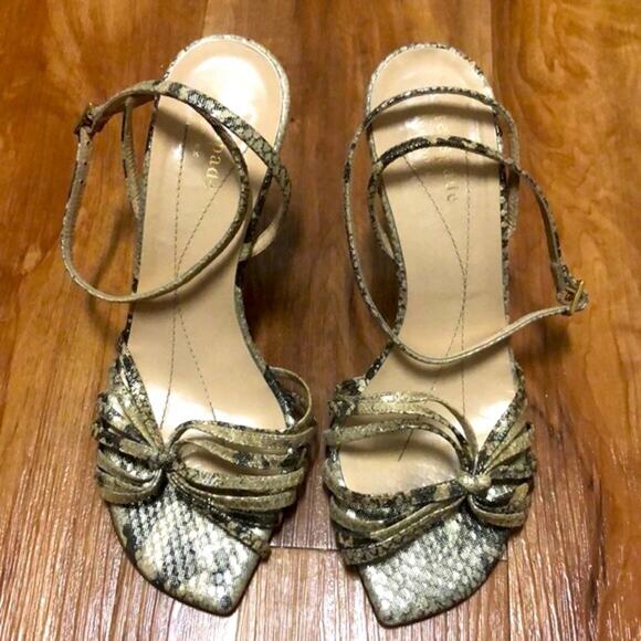 Kate Spade 2005 Sparkle Snakeskin Heels Size 5.5 - Picture 2 of 14